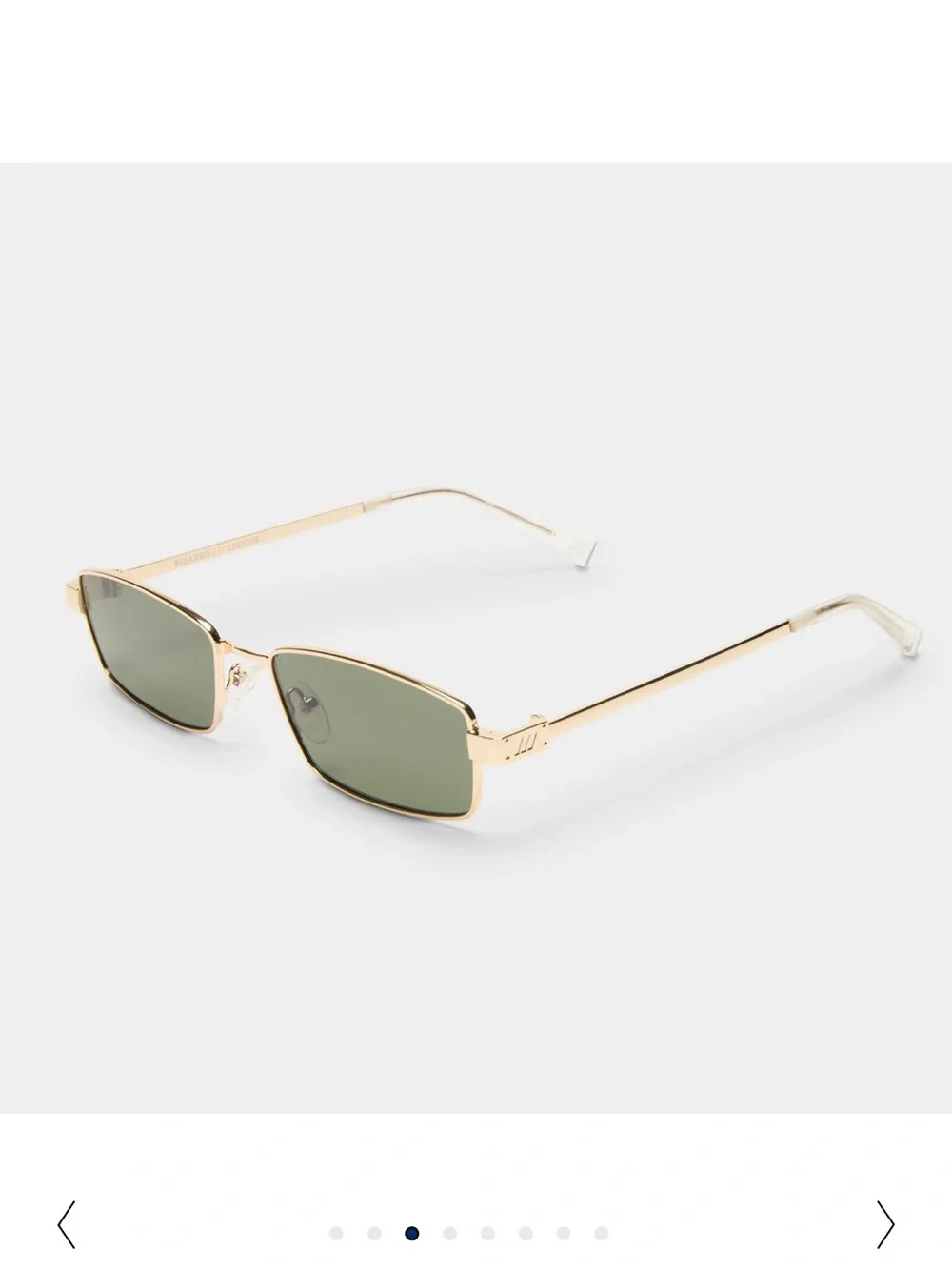 Le Specs Bizarro Bright Gold Frame with Green Lenses